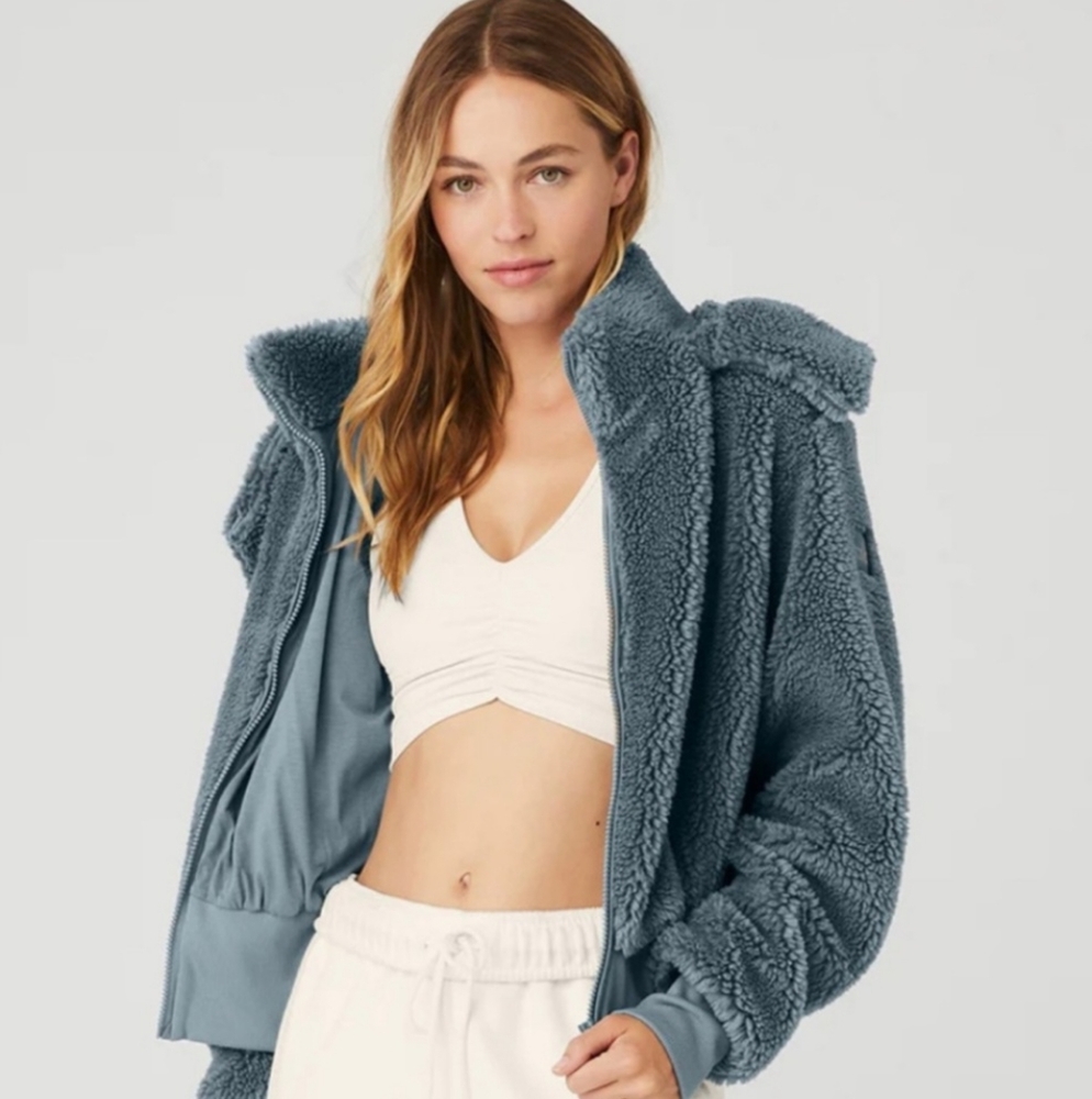 FOXY SHERPA JACKET - STEEL BLUE #RARE #SOLD OUT